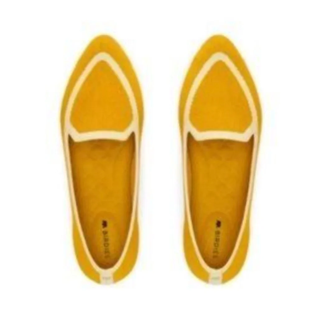 Birdies The Blackbird Mustard Knit Loafer Sz 5 - Picture 2 of 9